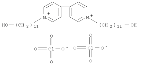 N,N'-二(11-羟烷基)-4,4'-联吡啶二高氯酸盐分子式结构图