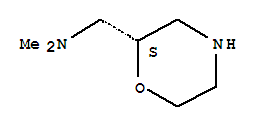 (S)-N,N-二甲基-2-吗啉甲胺分子式结构图