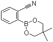 2-腈基苯硼酸新戊二醇酯分子式结构图