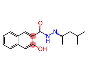 N-(1,3-二甲基丁烯)-3-羟基-2-荼并肼分子式结构图