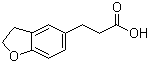 2,3-二氢苯并呋喃-5-丙酸分子式结构图