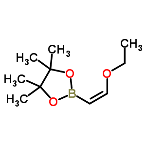 (Z)-1-乙氧基乙烯-2-硼酸频那醇酯分子式结构图