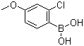 2-氯-4-茴香醚硼酸分子式结构图