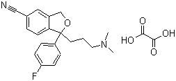 草酸右旋西酞普兰分子式结构图