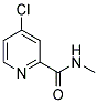 N-甲基-4-氯吡啶-2-甲酰胺分子式结构图