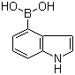 吲哚-4-硼酸分子式结构图