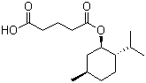 戊二酸单 L-薄荷酯分子式结构图