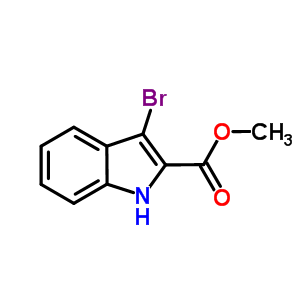 3-溴吲哚-2-甲酸甲酯分子式结构图