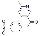 2-(4-甲磺酰基苯基)-1-(6-甲基吡啶-3-基)-乙酮分子式结构图