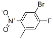 4-溴-5-氟-2-硝基甲苯分子式结构图