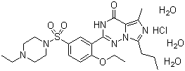 伐地那非三水合盐酸盐分子式结构图