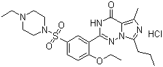 瓦地拉非盐酸盐分子式结构图