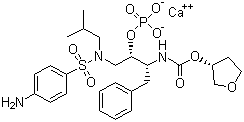 福沙那伟钙分子式结构图