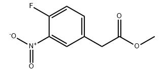 3-硝基-4-氟苯乙酸甲酯分子式结构图