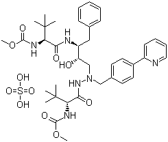 阿扎那韦硫酸盐分子式结构图