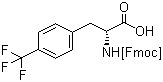 Fmoc-D-4-三氟甲基苯丙氨酸分子式结构图