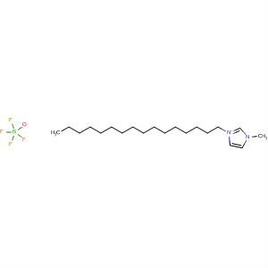 1-十六烷基-3-甲基-1H-咪唑鎓四氟硼酸盐（1-）分子式结构图