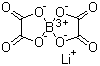 二草酸硼酸锂分子式结构图