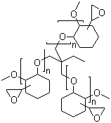 聚[(2-环氧乙烷基)-1,2-环己二醇] 2-乙基-2-(羟甲基)-1,3-丙二醇醚分子式结构图