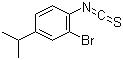 2-溴-4-异丙基苯基异硫氰酸酯分子式结构图