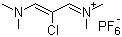 2-氯-1,3-双(二甲基氨基)三亚甲六氟磷酸盐分子式结构图