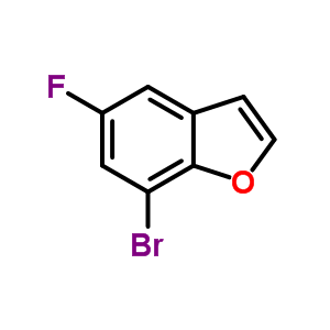 7-溴-5-氟苯并[B]呋喃分子式结构图