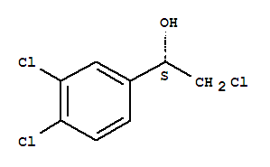 (S)-2-氯-1-(3,4-二氯苯基)乙醇分子式结构图