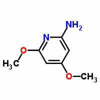 2-氨基-4,6-二甲氧基吡啶分子式结构图