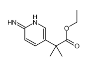 2-(4-乙酰苯基)-2,2-二甲基-乙酸乙酯分子式结构图