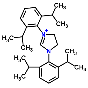 1,3-双(2,6-二异丙基苯基)咪唑鎓氯盐分子式结构图