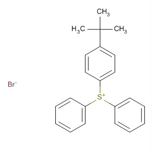 (4-叔丁基苯基)-二苯基硫鎓溴化物分子式结构图