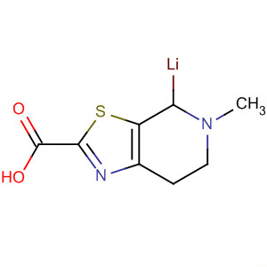 4,5,6,7-四氢-5-甲基-噻唑并[5,4-c]吡啶-2-羧酸锂分子式结构图