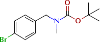 (4-溴苄基)-甲基氨基甲酸叔丁酯分子式结构图