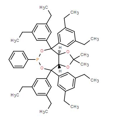 (S,S)-3,5-二乙基苯基-TADDOL-PPh分子式结构图