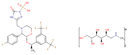 福沙吡坦二甲葡胺分子式结构图