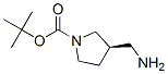 1-Boc-3-(氨甲基)吡咯烷分子式结构图