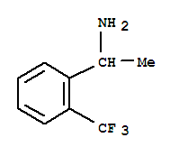 1-(2-三氟甲基苯基)乙胺分子式结构图