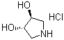 (3S,4S)-吡咯烷-3,4-二醇盐酸盐分子式结构图