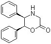 (5R,6S)-5,6-二苯基吗啉-2-酮分子式结构图