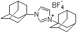 1,3-双(1-金刚烷基)咪唑四氟硼酸盐分子式结构图