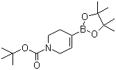 N-Boc-1,2,5,6-四氢吡啶-4-硼酸频哪醇酯分子式结构图