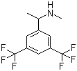 N-甲基-1-[3,5-(双三氟甲基)苯基]乙胺分子式结构图