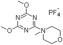 4-(4,6-二甲氧基三嗪-2-基)-4-甲基吗啉四氟硼酸盐分子式结构图