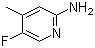 4-甲基-2-氨基-5-氟吡啶分子式结构图