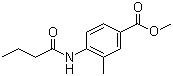 3-甲基-4-正丁酰胺基苯甲酸甲酯分子式结构图