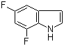 5,7-二氟吲哚分子式结构图