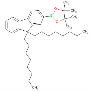 9,9-双-N-辛基芴-2-硼酸嚬哪醇酯分子式结构图