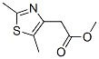 2,5-二甲基噻唑-4-乙酸甲酯分子式结构图