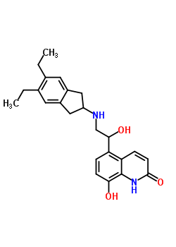 茚达特罗分子式结构图