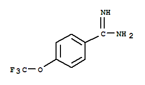 对三氟甲氧基苯甲脒盐酸盐分子式结构图